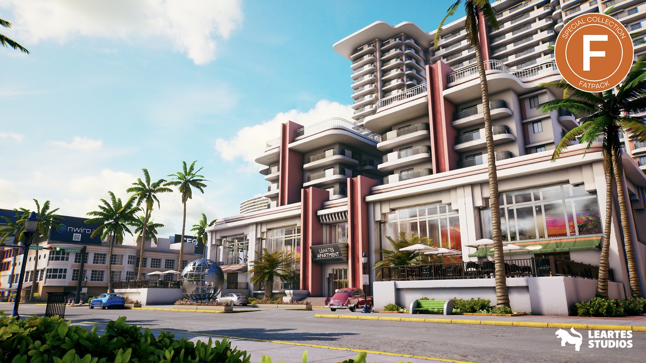Media 1 for listing Miami Vice City Apartment Complex Fatpack ( Exterior + interior )