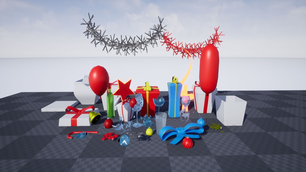 Media 1 for listing NewYear, Christmas Holiday pack +broken items