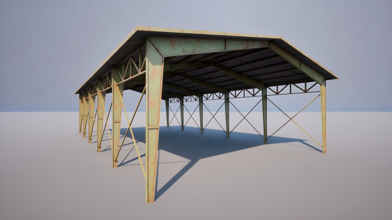 Media 1 for listing Military Warehouse | Hangar |Garage | low poly game ready