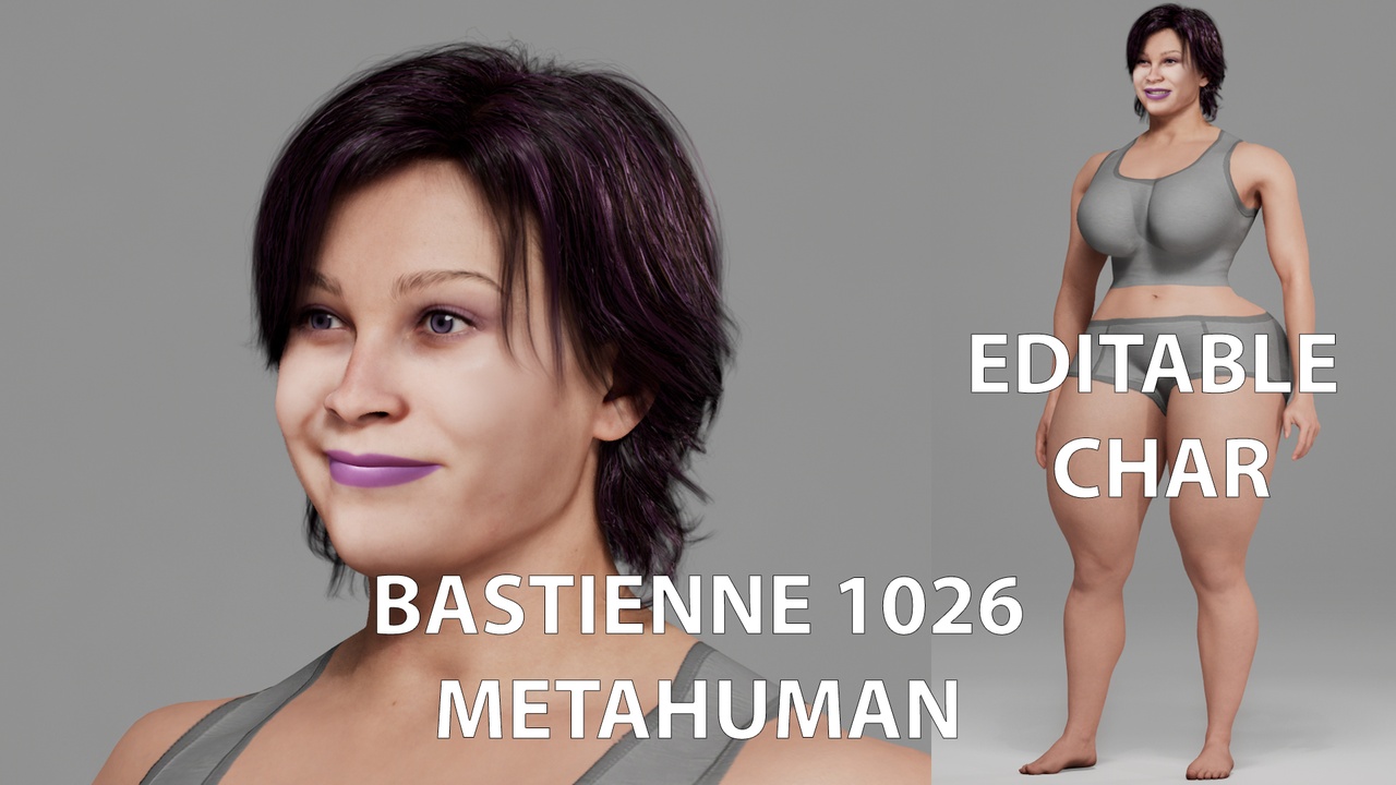 Media 1 for listing Bastienne 1026 Editable Character MetaHuman Compatible