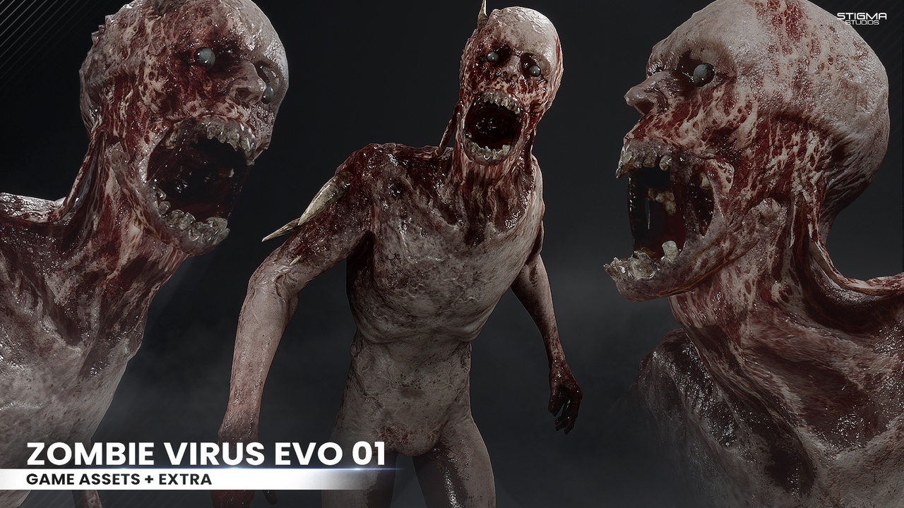 出品Zombie Virus EVO 01 - Game Assets + Extraのメディア1