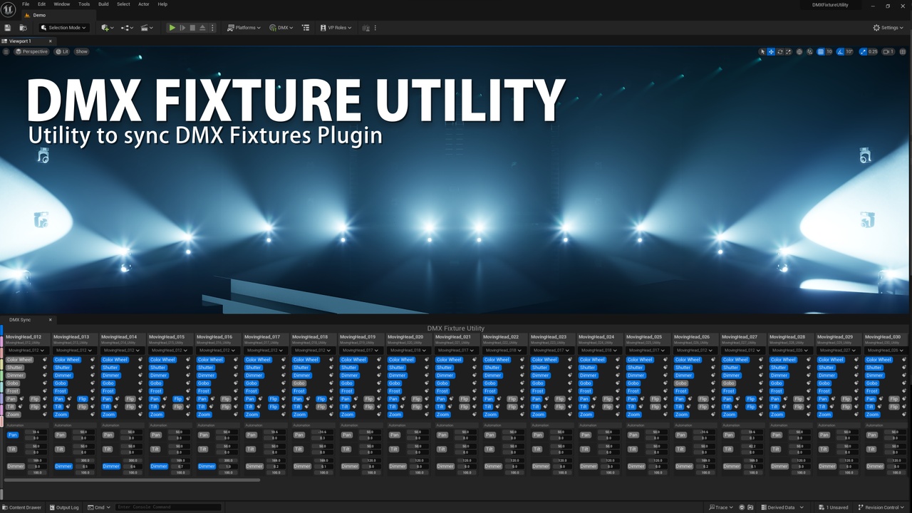 Media 1 for listing DMX Fixture Utility for DMX Fixtures Plugin