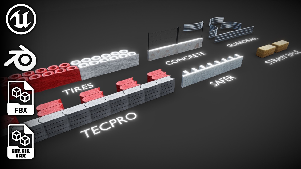 Media 1 for listing Race Track Barrier Pack