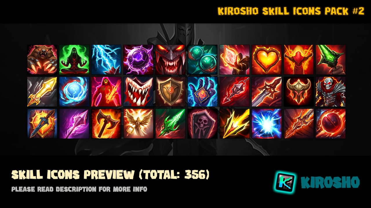 Media 1 for listing Kirosho Skill Icons Pack #2
