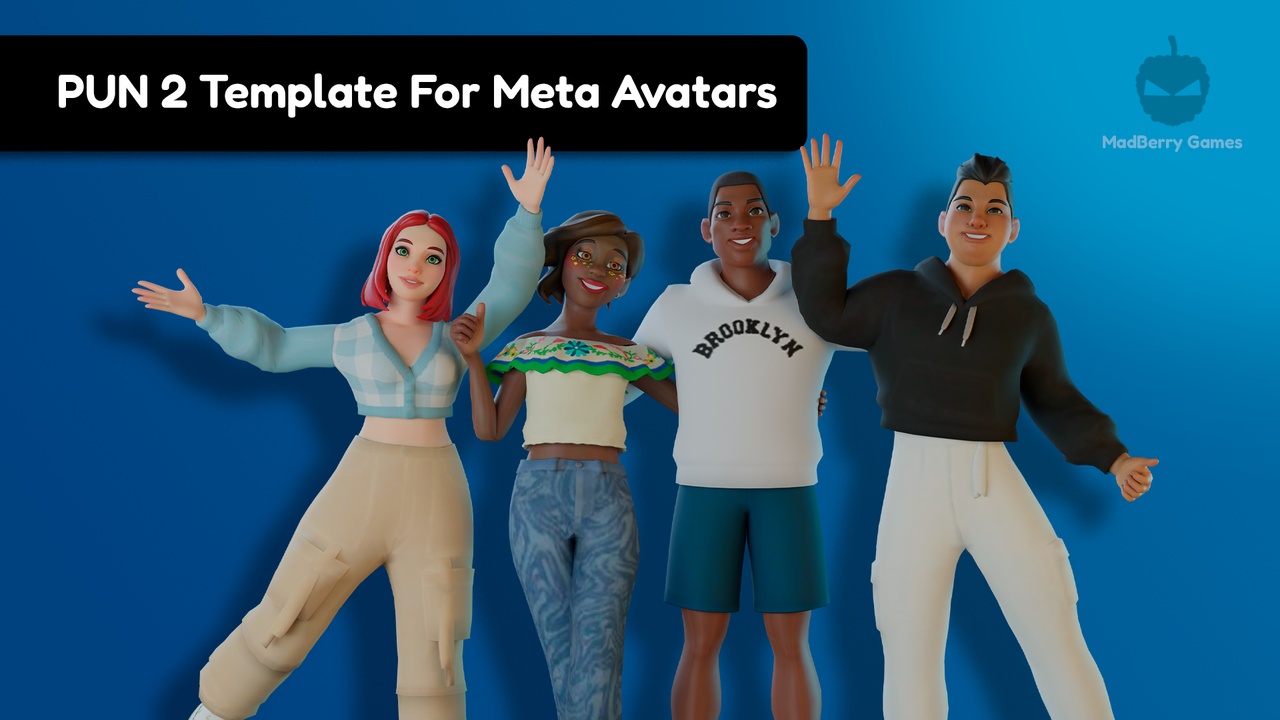 Media 1 for listing VR Multiplayer PUN 2 Template For Meta Avatars
