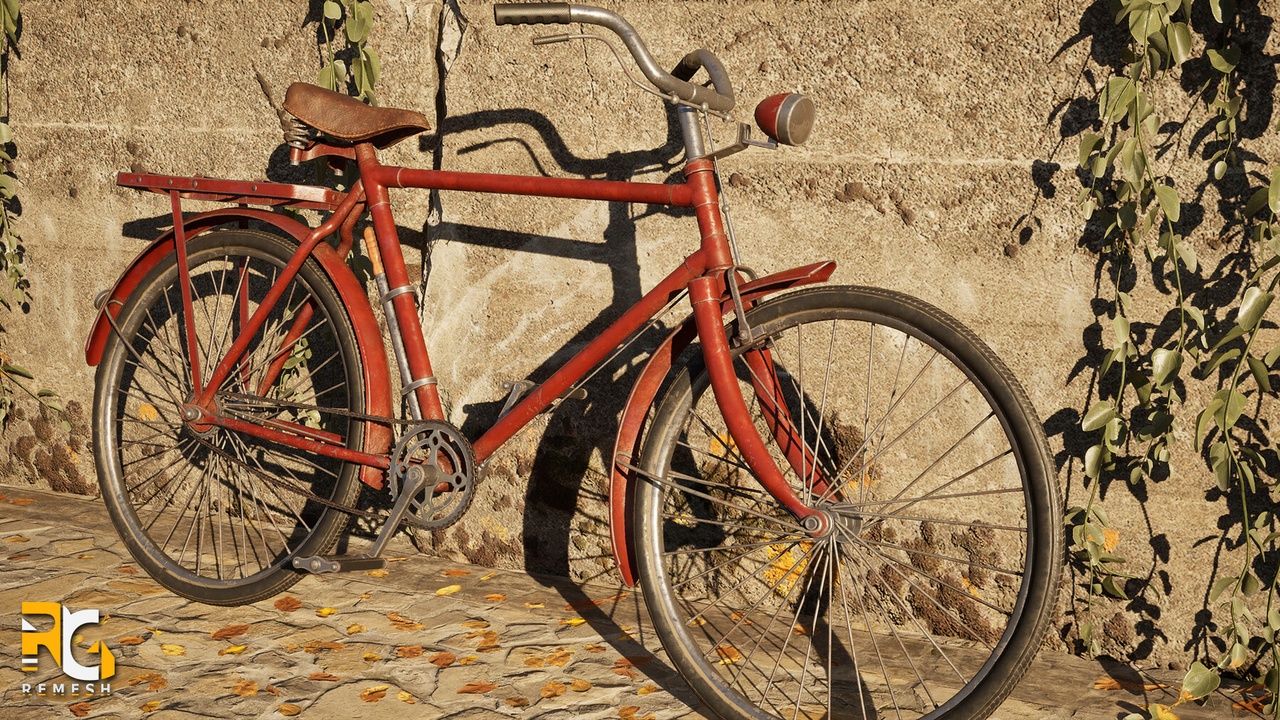 Media 1 for listing Realistic Urban Bicycle – Rigged -GameReady