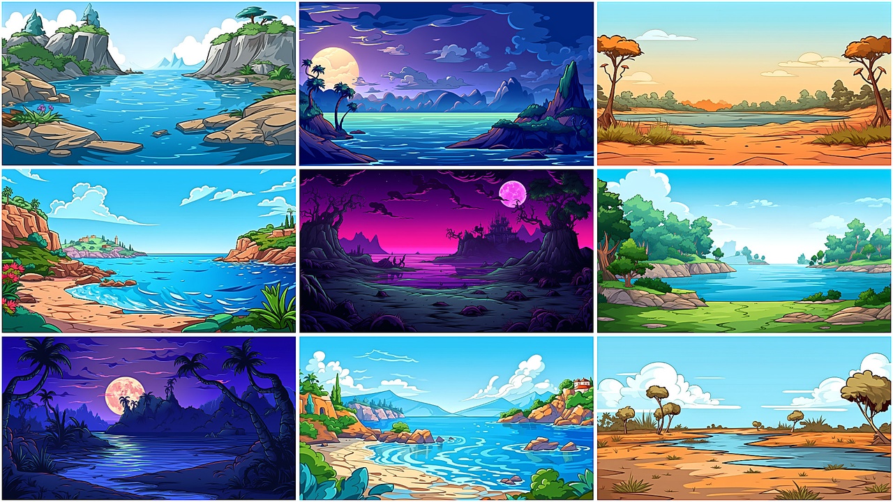 Media 1 for listing BACKGROUND - Cartoon Island 2