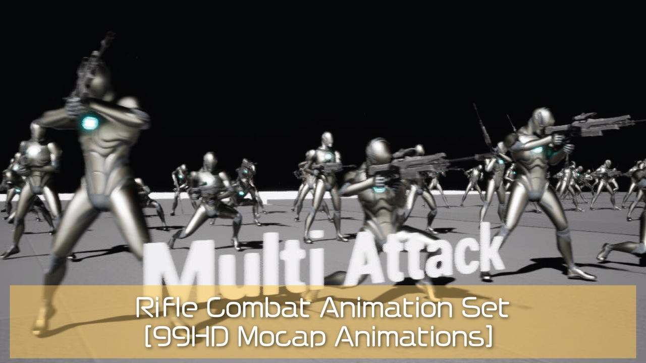 商品 Rifle combat [99 HD Mocap Animations] 的媒体 1