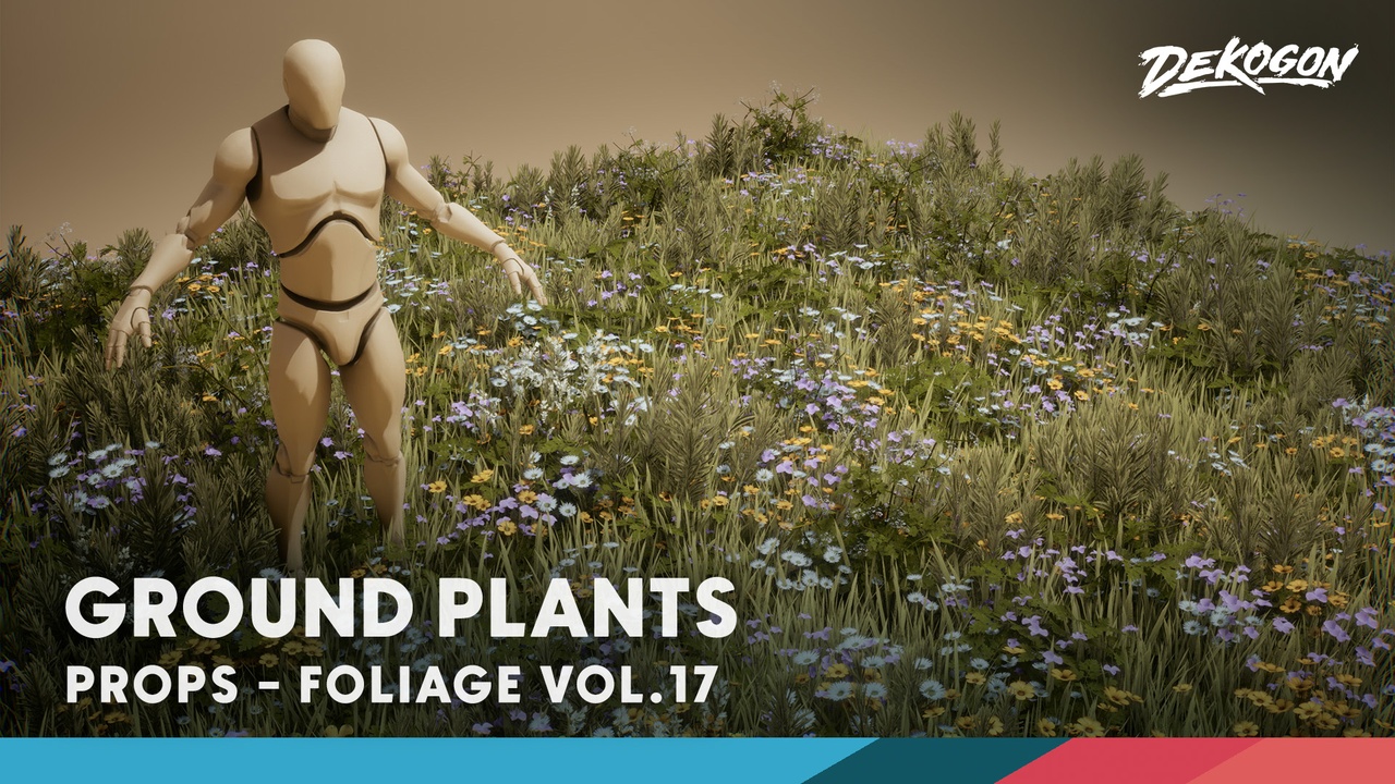 商品 Foliage VOL.17 - Ground Plants (Low Poly) 的媒体 1