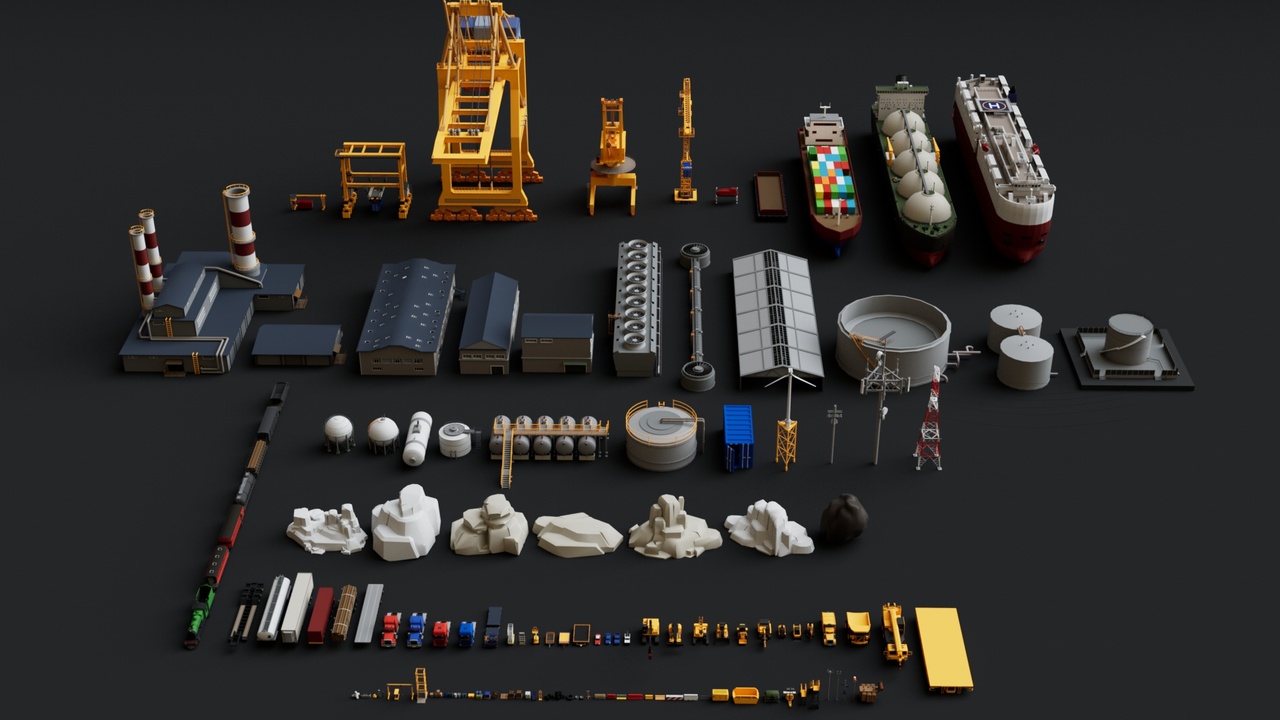 Media 1 for listing Cargo Port Container Collection Pack