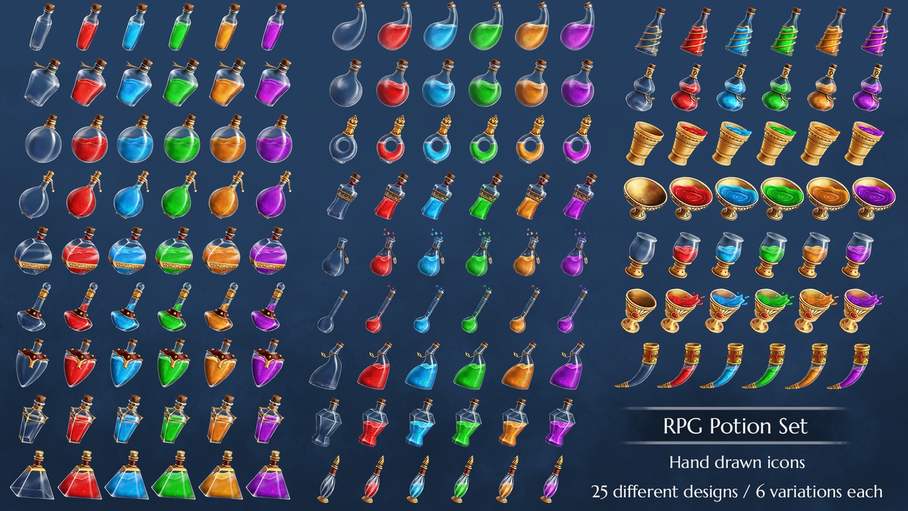 Media 1 for listing RPG Potion Set