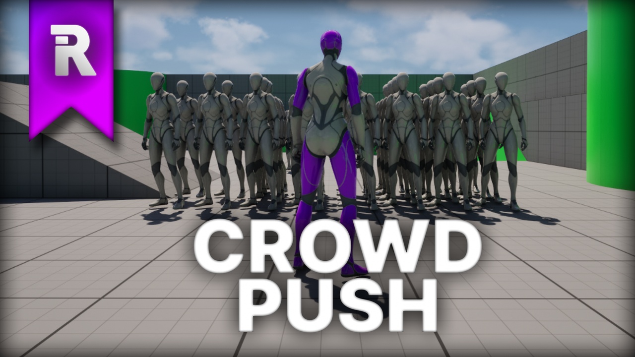 Media 1 for listing Crowd Push β Procedural Turn In Place & Collision Reactions