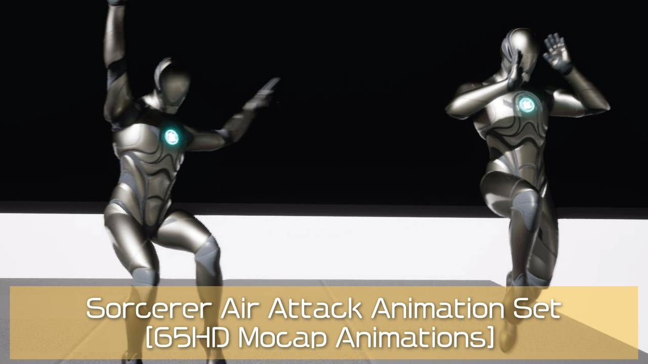 出品Sorcerer Air Attack Animation Set [65HD Mocap Animations]のメディア1