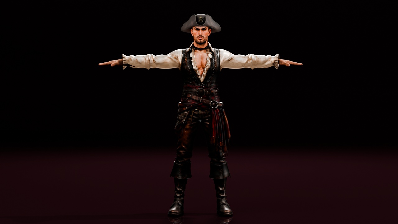 Media 1 for listing Realistic Pirate - Rigged