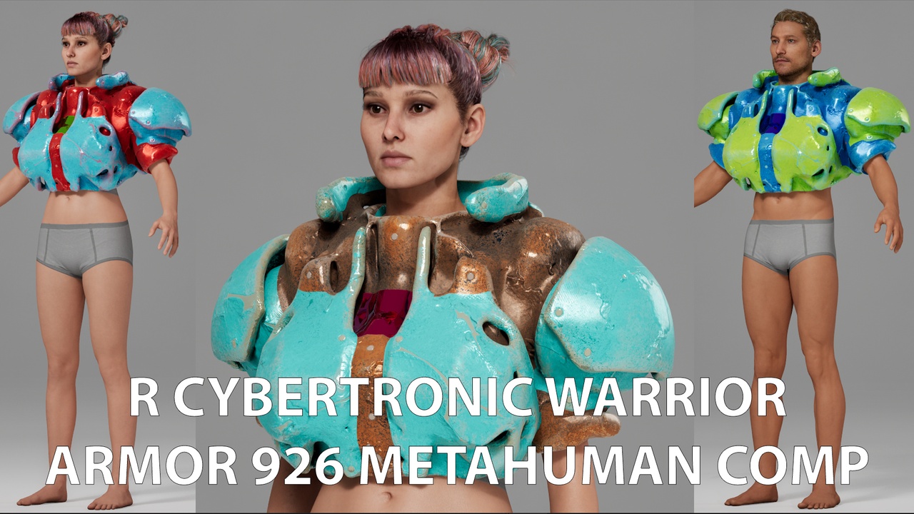 Media 1 for listing R Cybertronic Warrior Armor 926 MetaHuman Compatible