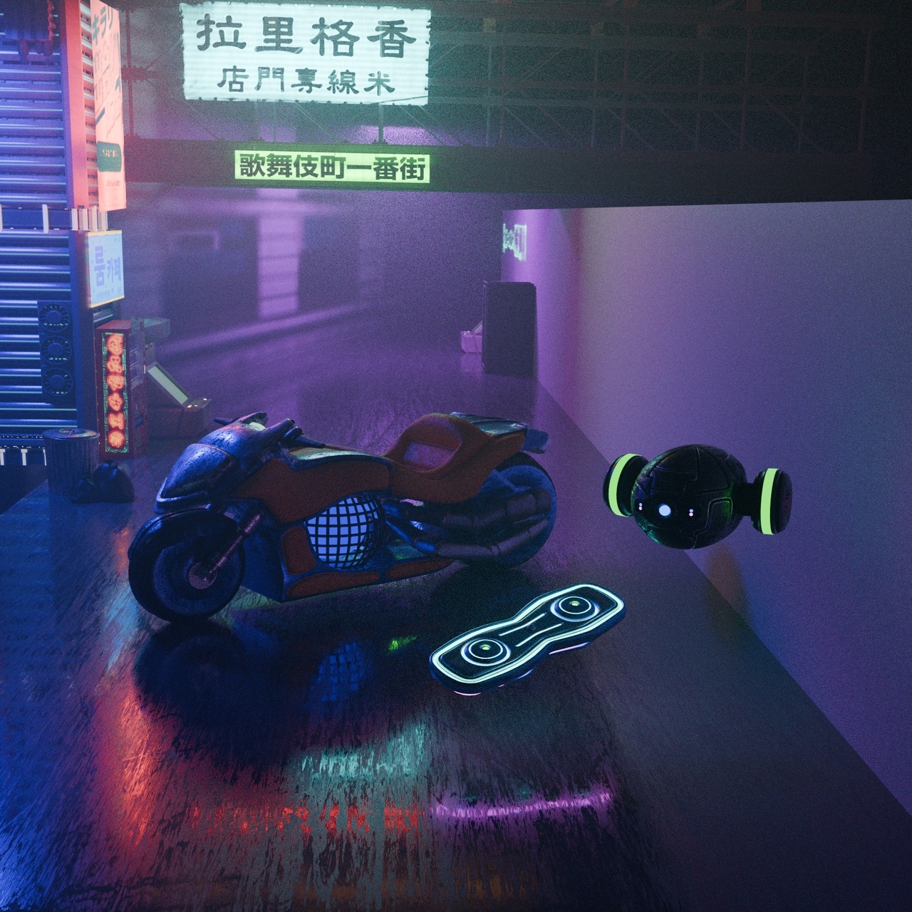 Media 1 for listing Cyberpunk Vehicles Pack 1