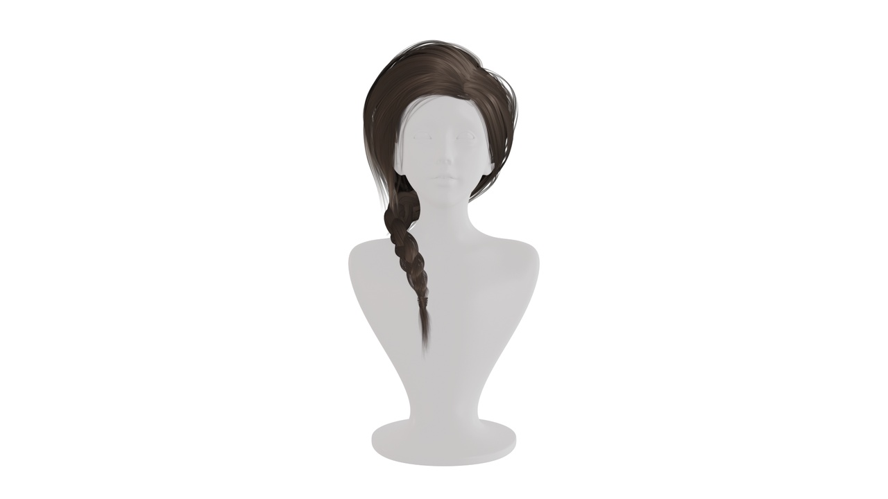 Media 1 for listing Realistic Female braid ponytail Hair Style