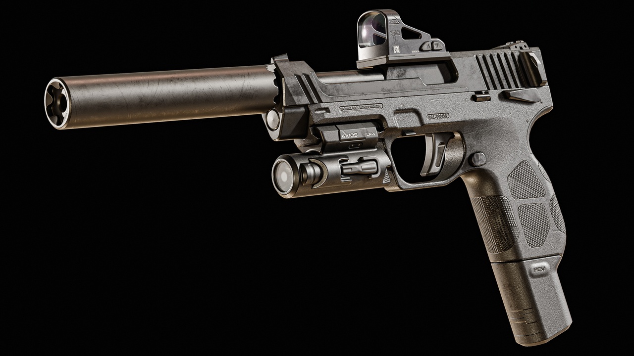 Media 1 for listing Tactical Pistol w/ attachments & FP animations