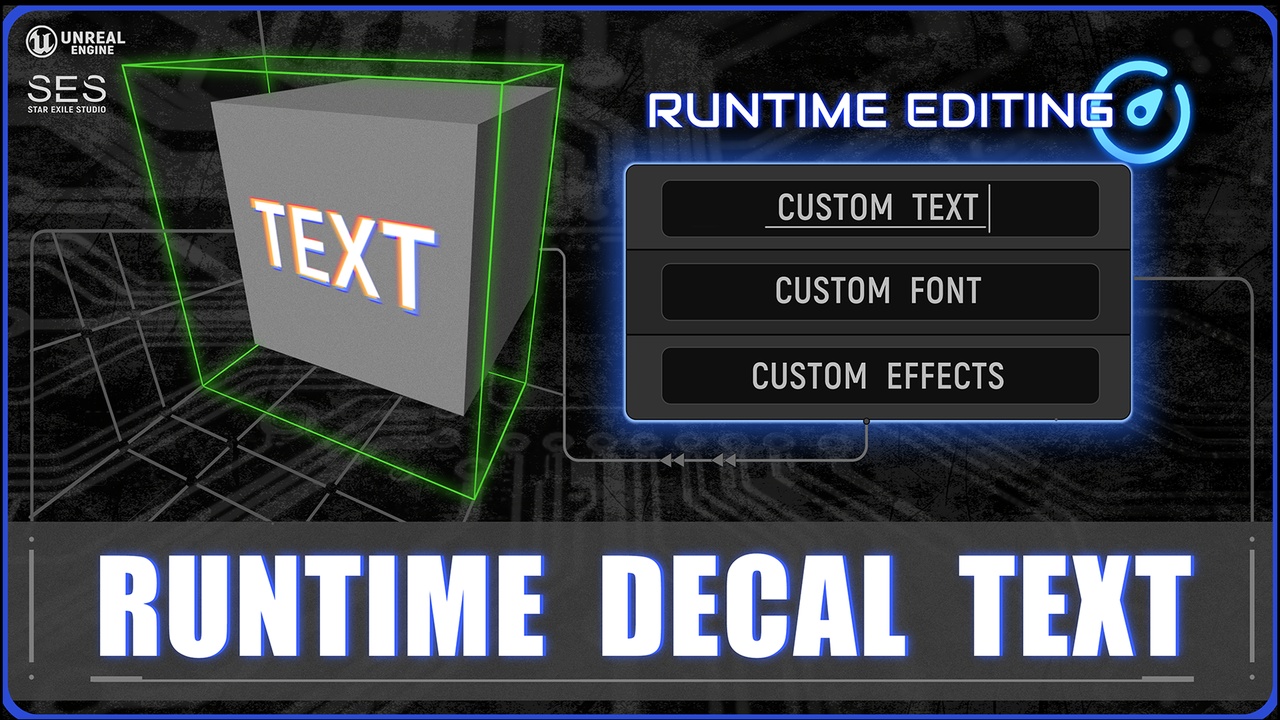 Media 1 for listing Runtime Text Decal(Decal Text)