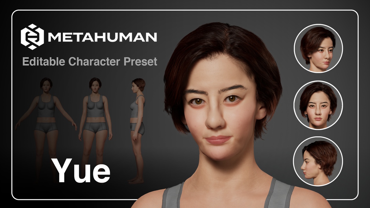 Media 1 for listing Yue - Editable Metahuman Character