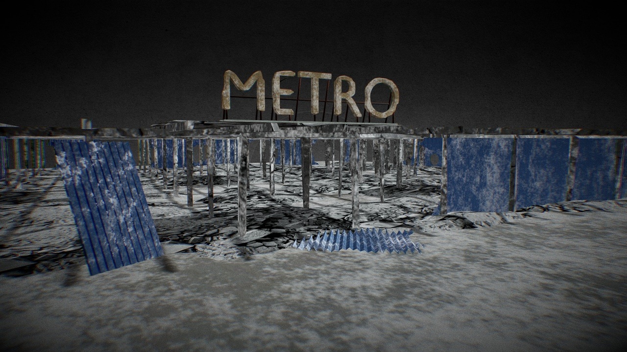 Media 1 for listing Ruined Donetsk Airport "METRO" Store (Winter)