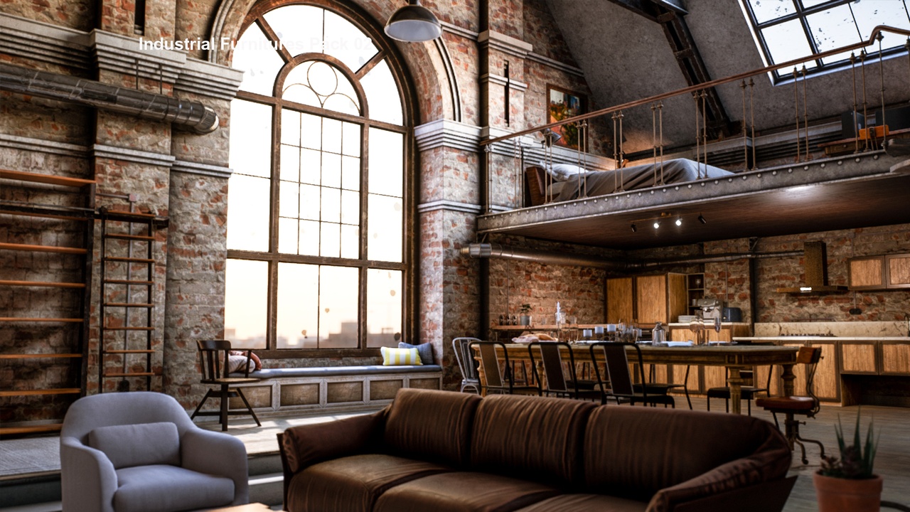 Media 1 for listing Industrial Furniture Pack 02