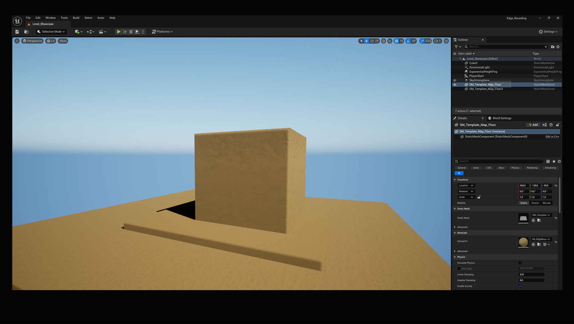 Media 1 for listing Round Edge Material: Real-Time Smooth Corners for ArchViz