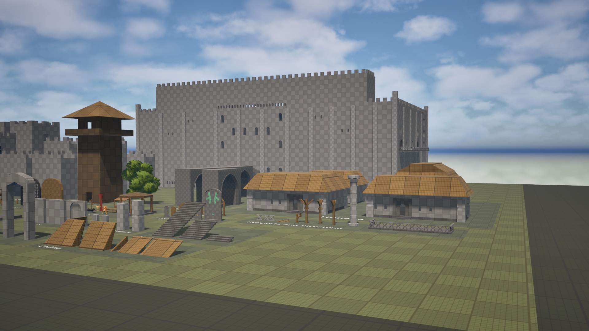 Medieval Fortress — Modular Castle & Fortification Pack (Greybox ...