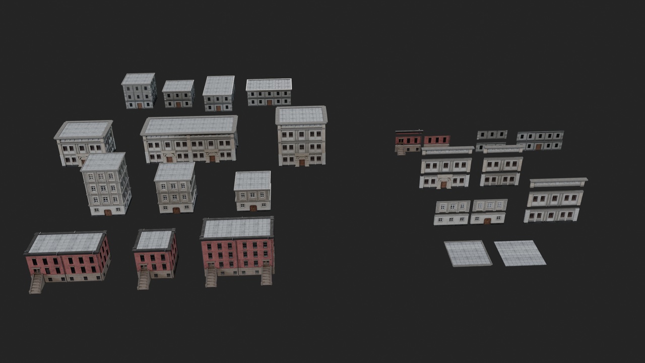 Media 1 for listing Modular Building Pack Game Ready (Unity & Unreal)