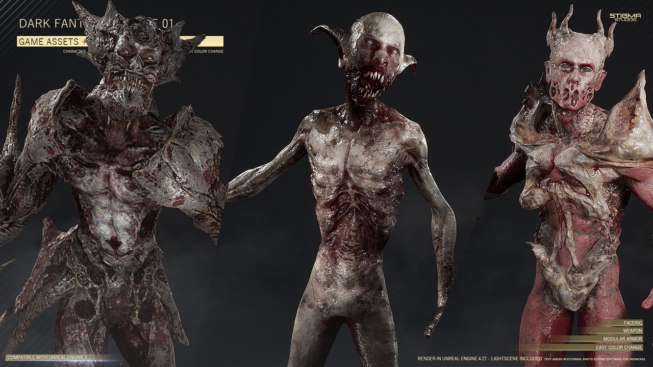 Media 1 for listing Dark Fantasy Mega Bundle 01 - Premium Assets + Extra | STIGMA STUDIOS