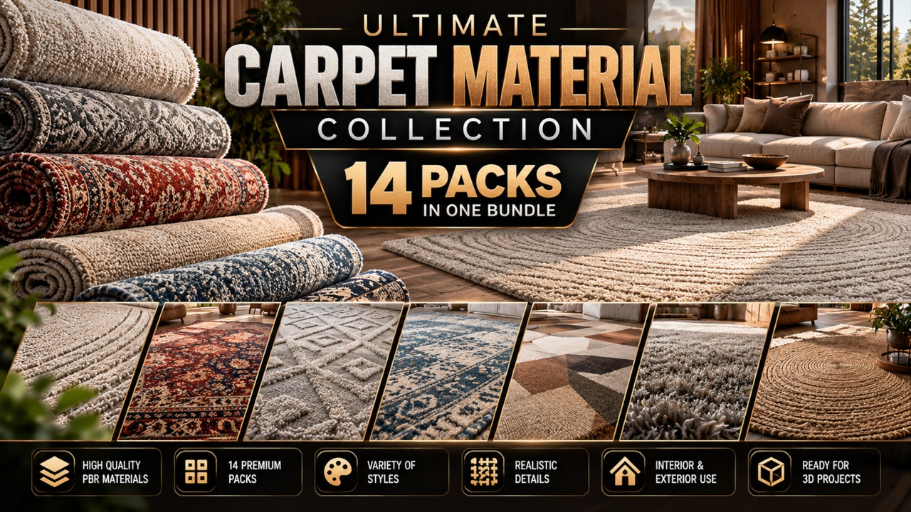 Ultimate Carpet Material Collection – 14 Packs in One Bundle | Fab