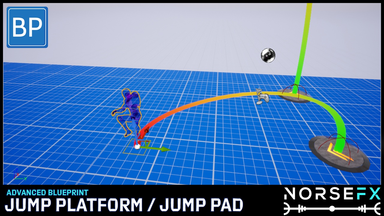 Media 1 for listing Advanced Blueprint - Jump Platform / Jump Pad