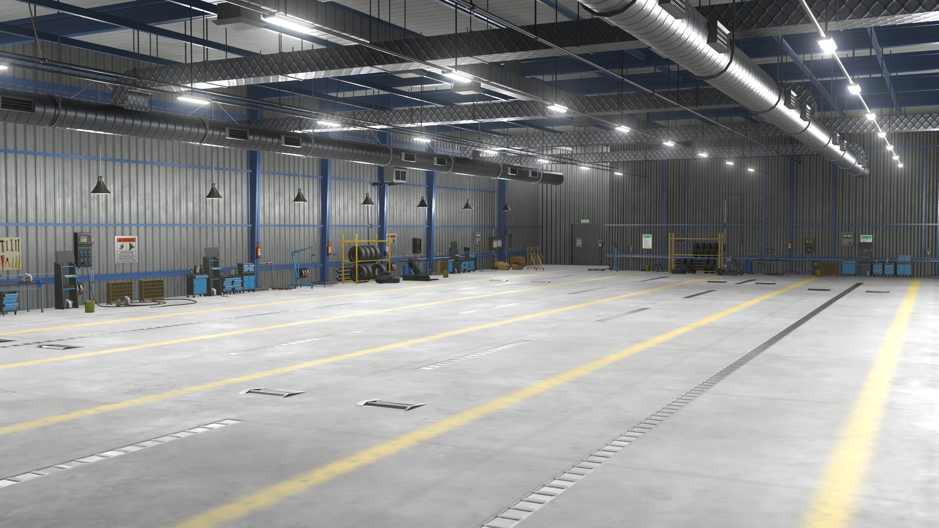 Media 1 for listing Truck Repair Workshop Interior 01 All PBR Unity UE Textures