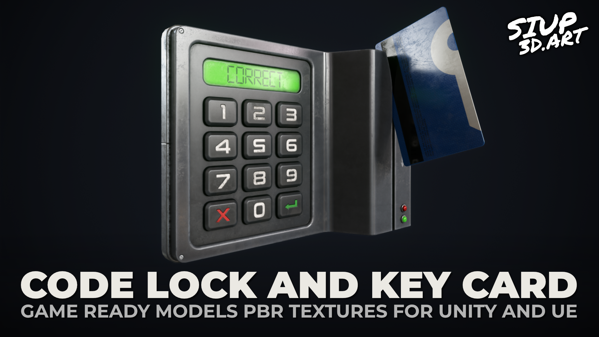 Lost Key Code Card Code lock and key card | Fab