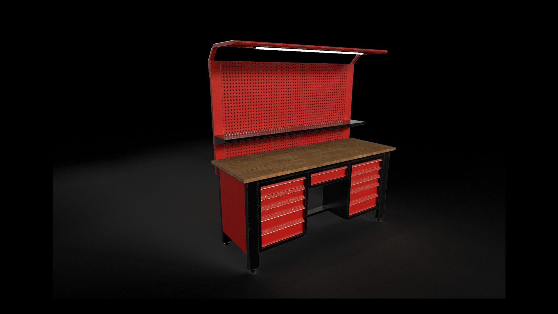 Multimedia 1 para anuncio Industrial Workbench – 4K PBR