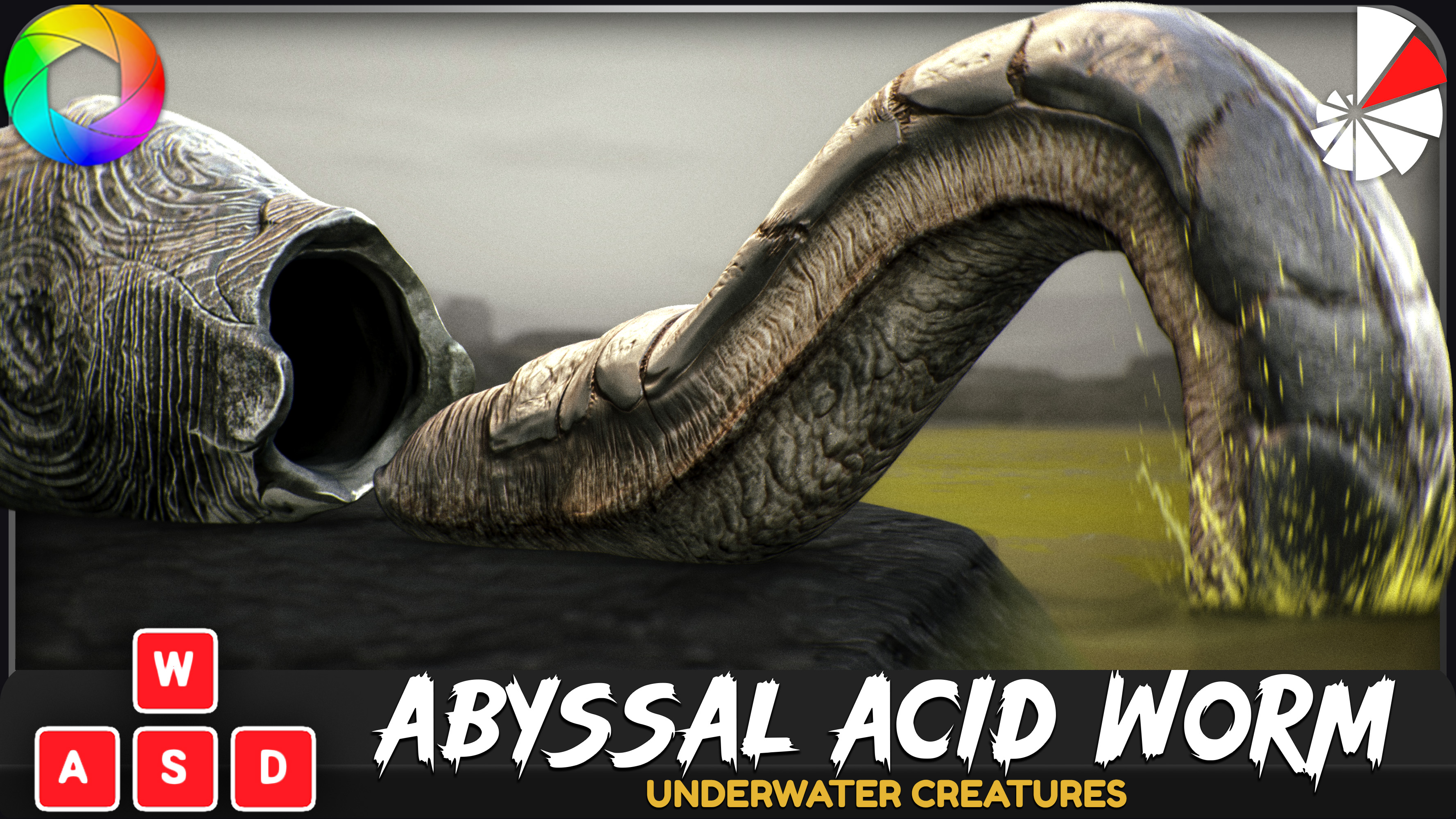 Abyssal Acid Worm - Shell Creature - #79 | Fab