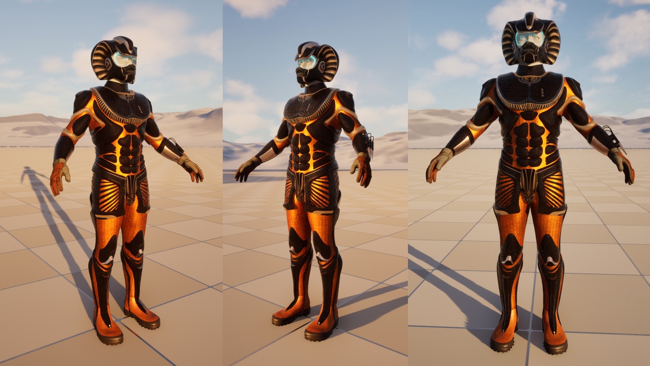Media 1 for listing Cyber-Pharaoh Warrior Suit