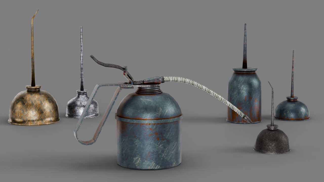 Media 1 for listing Stylized Retro Oil Can Kit