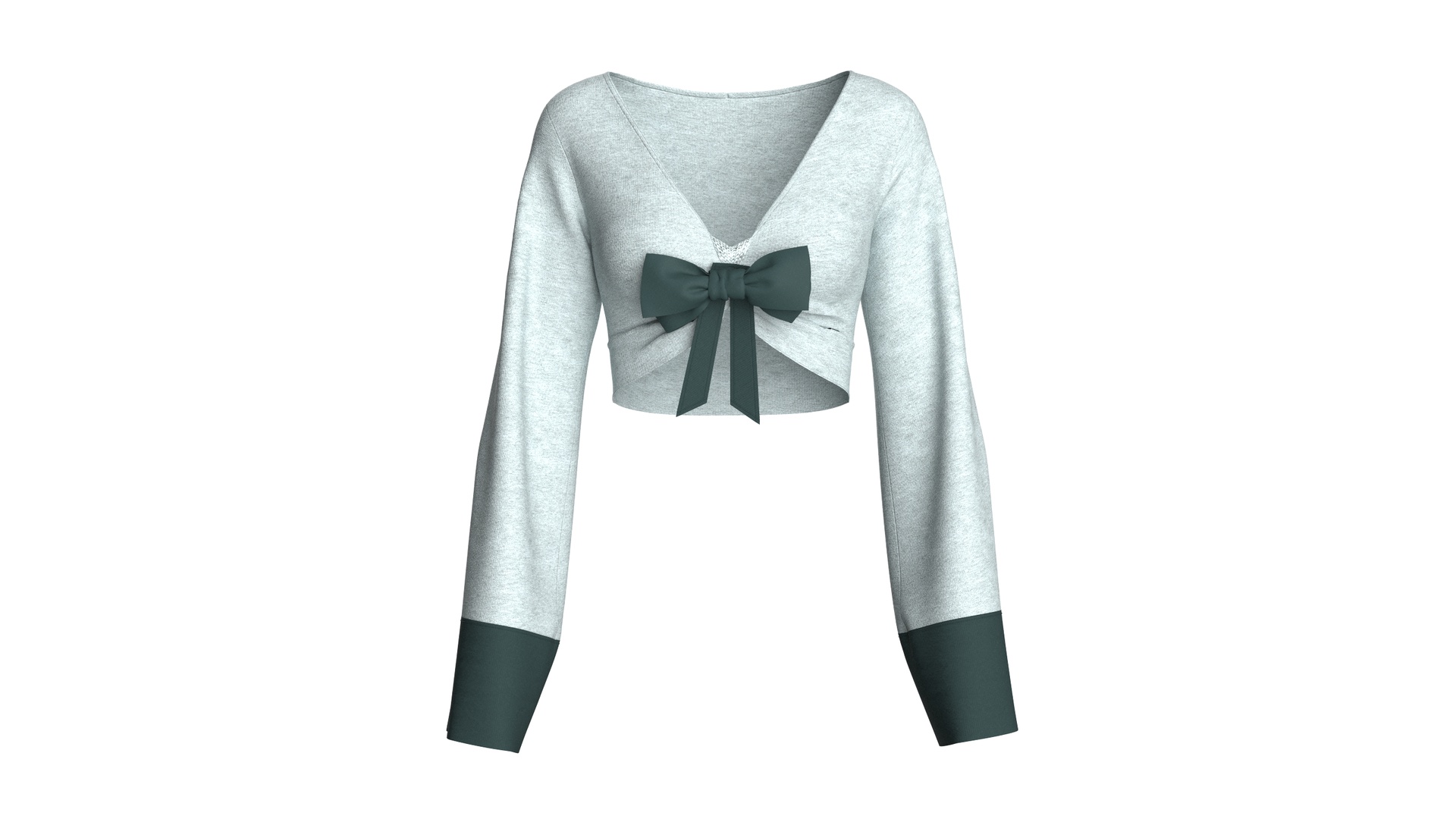 Media 1 for listing Girls Wrap Cropped Top | High Poly