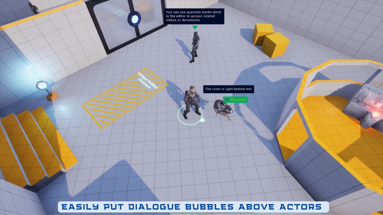 Defender: Animated Dialogue System
