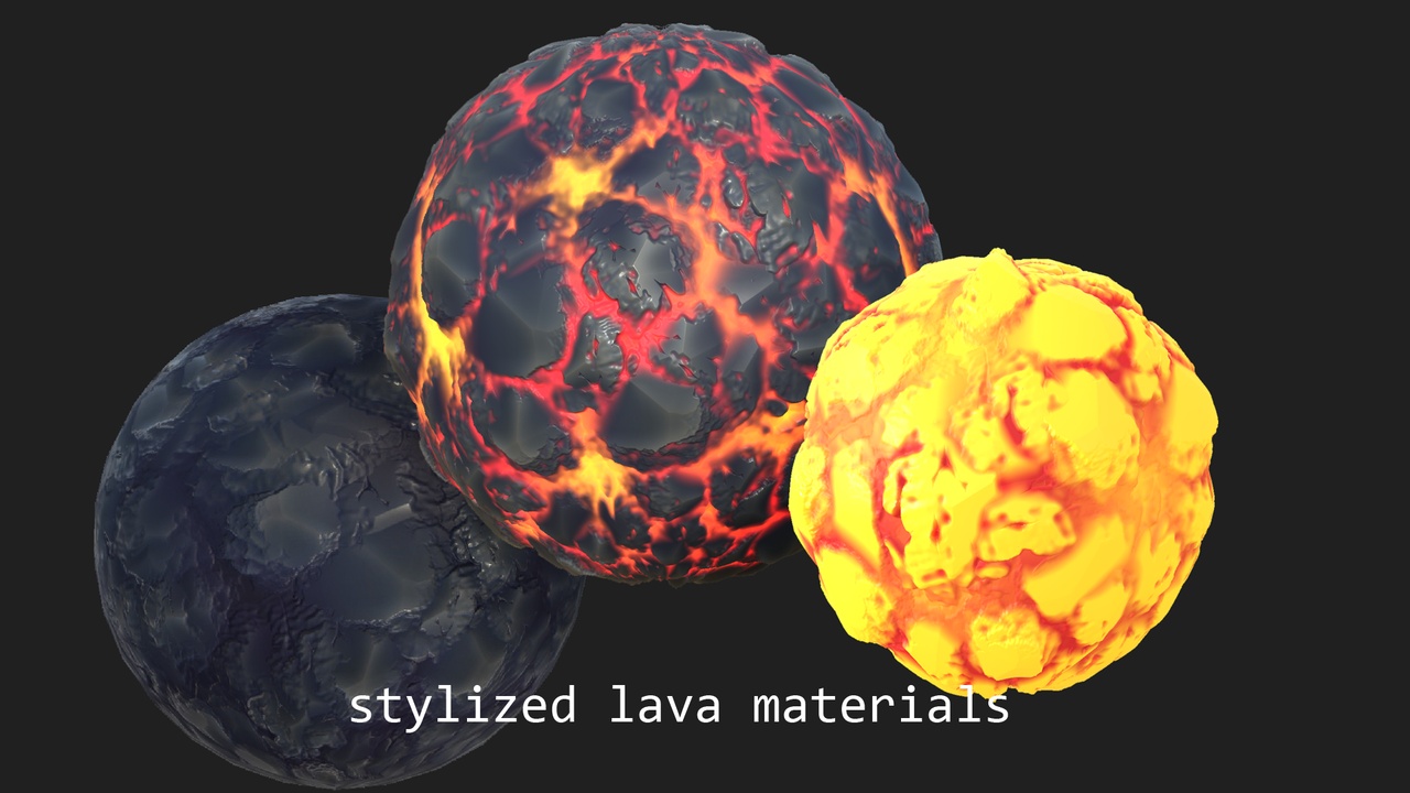 Media 1 for listing Stylized lava materials
