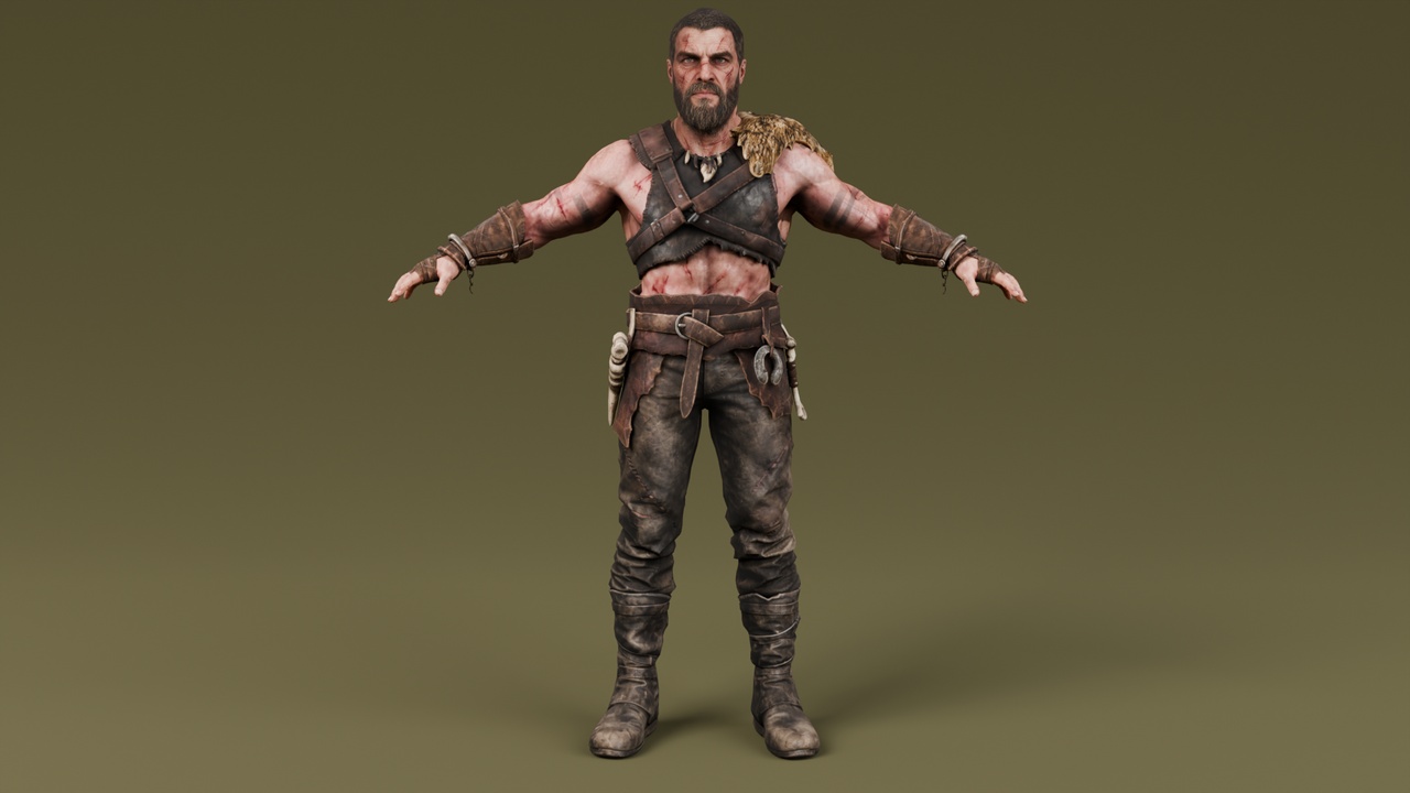 Media 1 for listing Savage Barbarian Warrior - Rigged