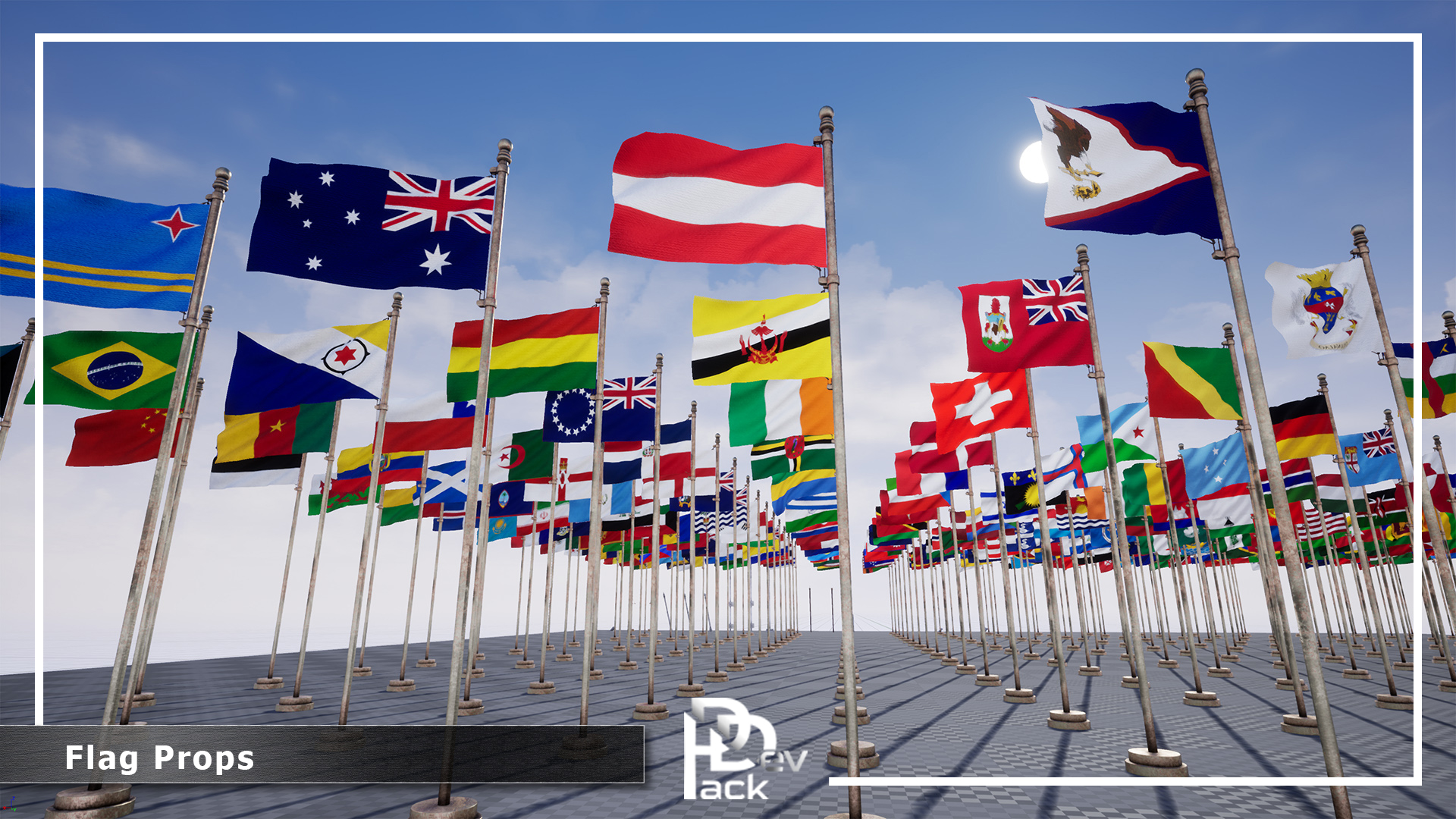 Flag Props Package / 250+ Flags | Fab