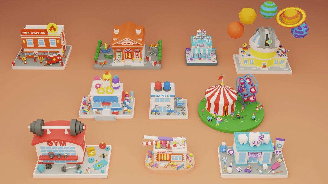 Média 1 pour l'article Cartoon Public Buildings Islands / Exteriors 2