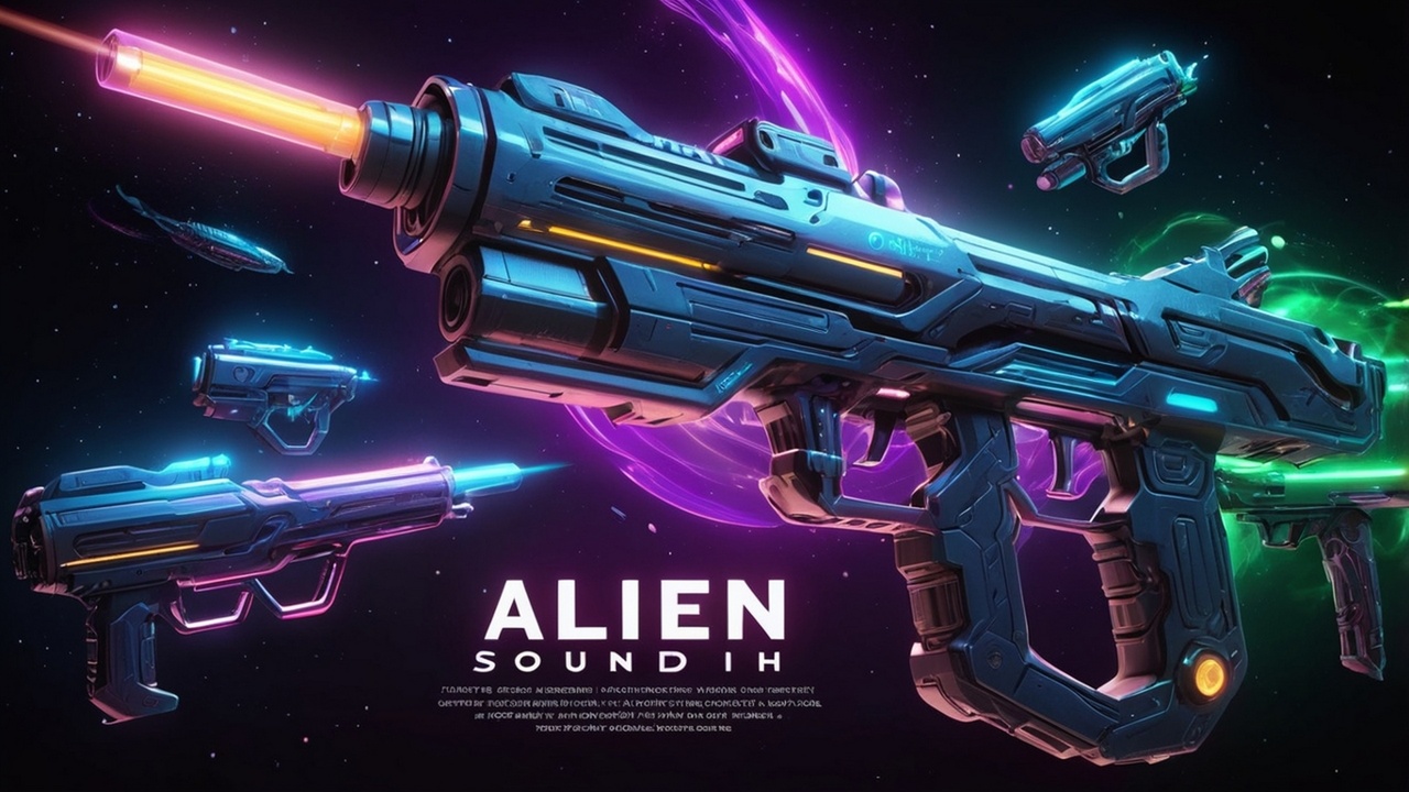 Media 1 for listing Alien Gun Sound Pack – Futuristic Sci-Fi Weapon SFX