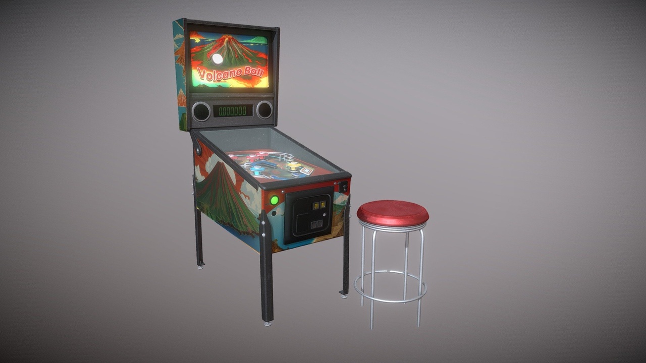 Media 1 for listing Arcade Pinball Game Machine | Game Ready Prop