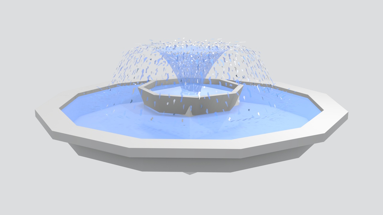 Media 1 for listing Outdoor Patio Water Feature Fountain 3D Model