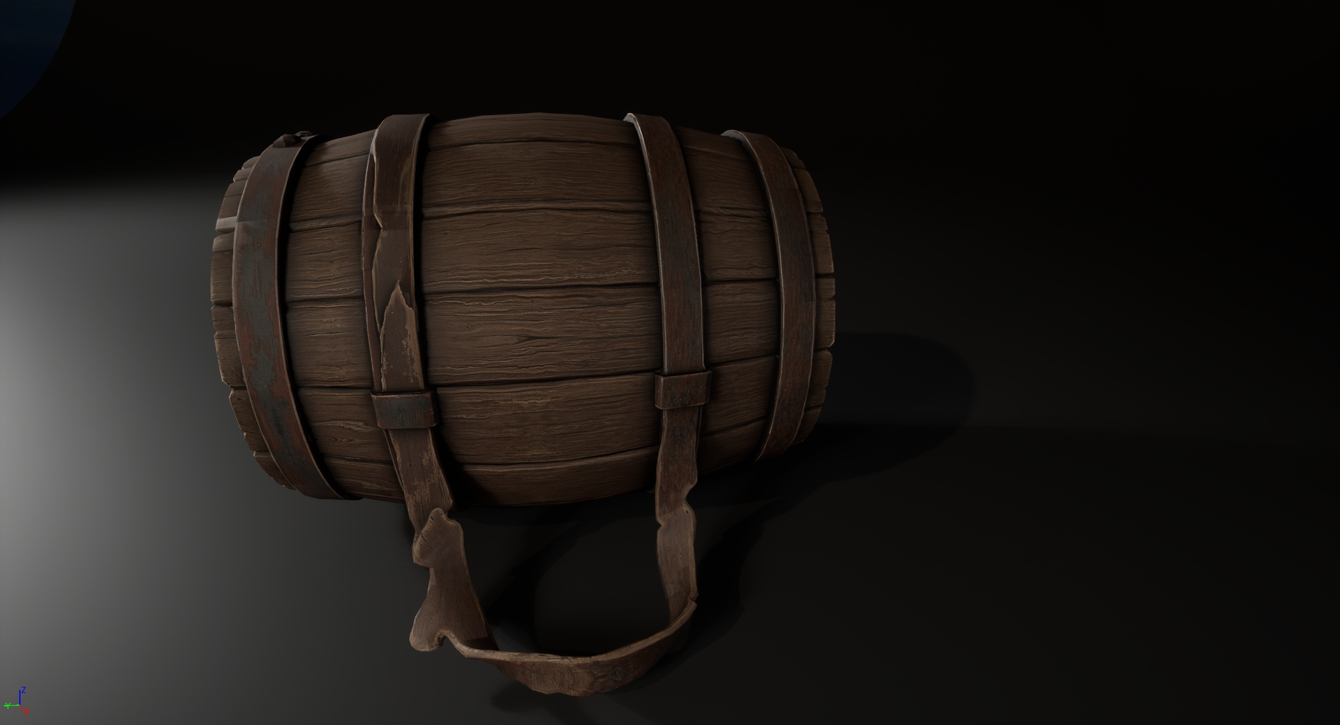Media 1 for listing Stylized Medieval Wooden Barrel - Game Ready Prop