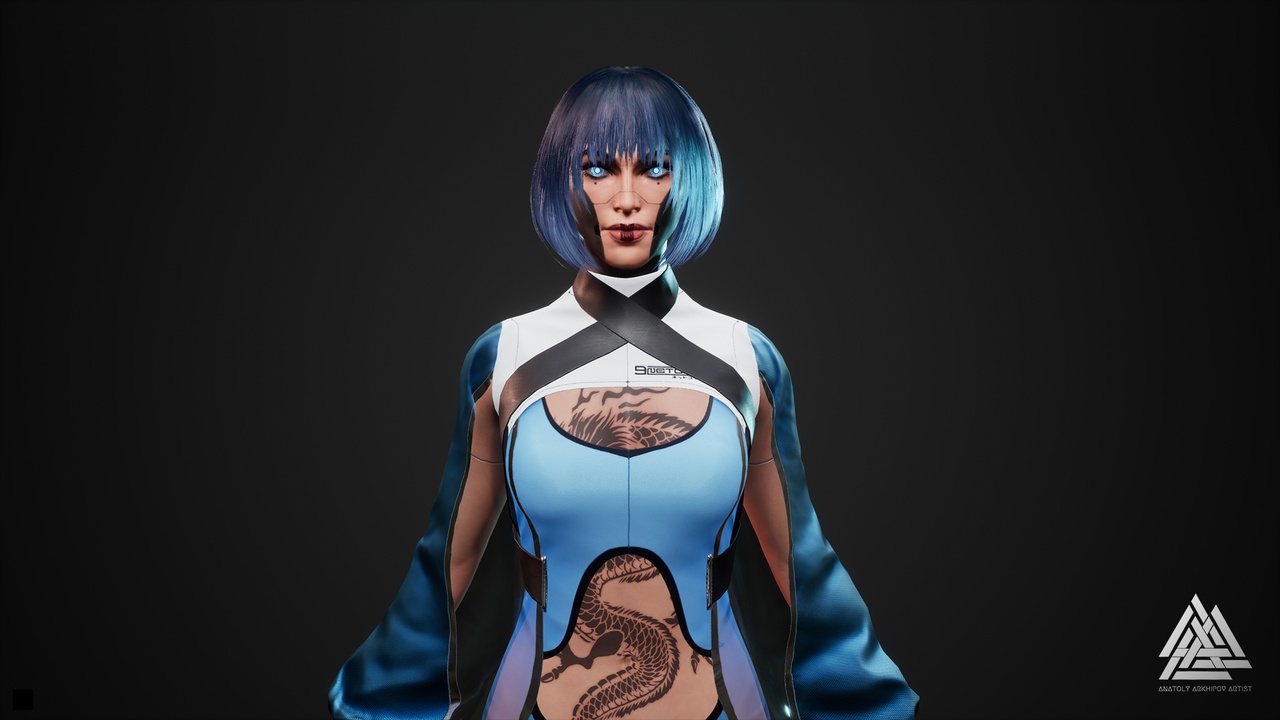 Media 1 for listing Cyberpunk fashion series - Girl07