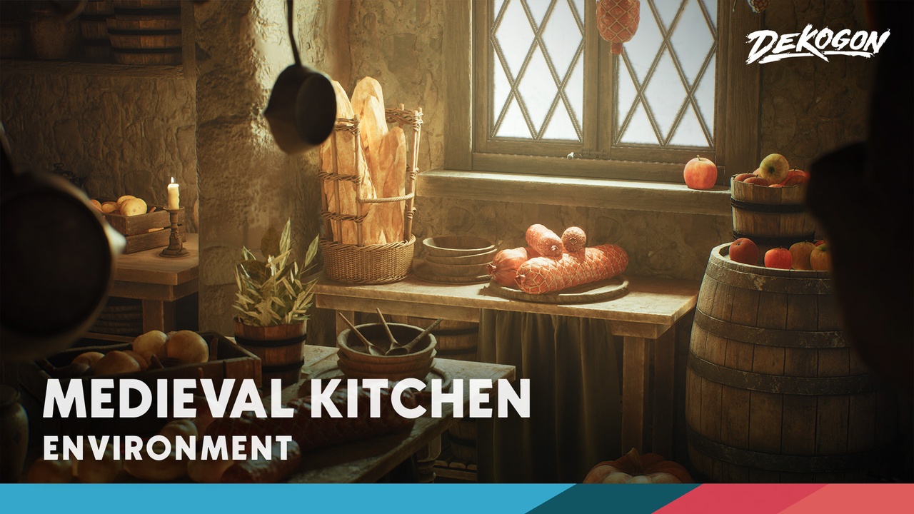 商品 Medieval VOL.1 - Kitchen (Low Poly) 的媒体 1